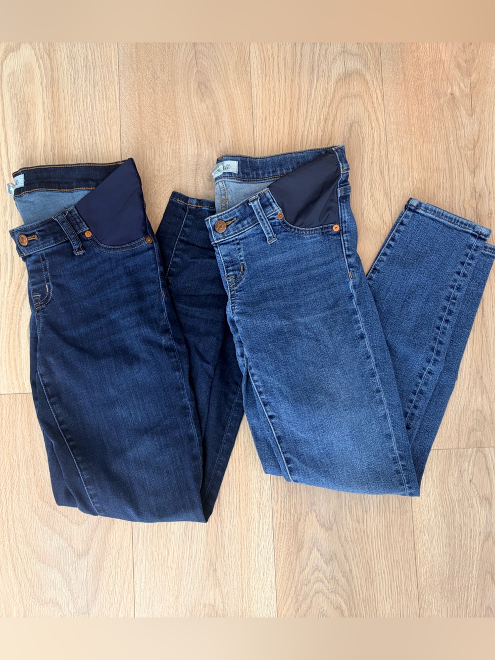 Madewell Blue Skinny Maternity Jean Bundle